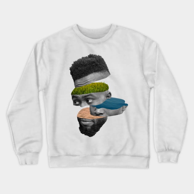 Jaylen Brown Splithead Crewneck Sweatshirt by wlohaty